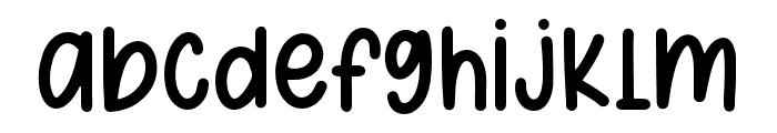 RightHendRegular Font LOWERCASE