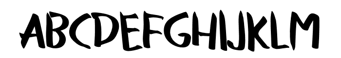 Rigid Font UPPERCASE