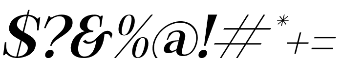 Rilenda Italic Font OTHER CHARS