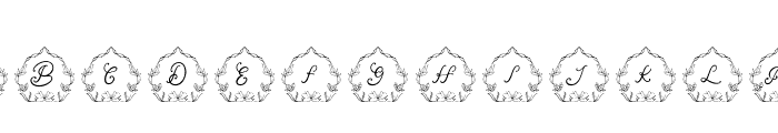 Rimana Monogram Regular Font LOWERCASE