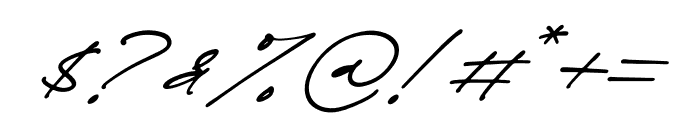 Rinatha Italic Font OTHER CHARS
