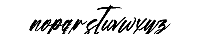 Rinebold Gutisky Italic Font LOWERCASE