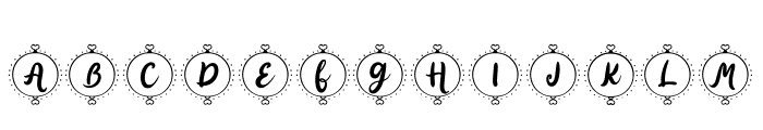 Ring Love Monogram Regular Font LOWERCASE