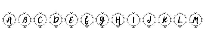 RingLoveMonogram-Regular Font LOWERCASE