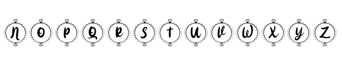 RingLoveMonogram-Regular Font LOWERCASE