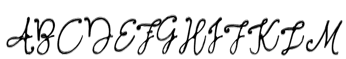 Ringed Love Font UPPERCASE