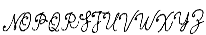 Ringed Love Font UPPERCASE