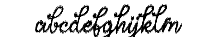 Ringed Love Font LOWERCASE