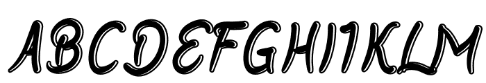 Ringed Font UPPERCASE