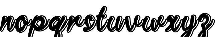 Ringed Font LOWERCASE