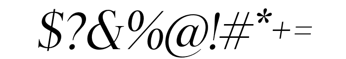 Ringle Italic Font OTHER CHARS