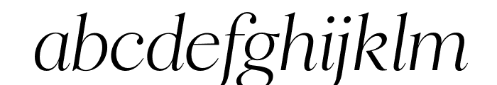 Ringle Light Italic Font LOWERCASE