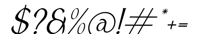 Riolanik Italic Font OTHER CHARS