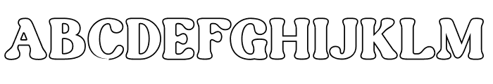 RipeMango-Outline Font UPPERCASE
