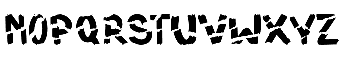 Ripped Grunge Font LOWERCASE