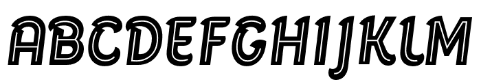 Ripster Regular Inline Font UPPERCASE