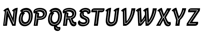 Ripster Regular Inline Font UPPERCASE