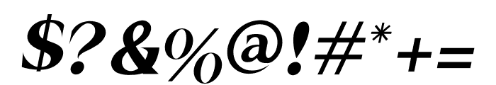 Riqsa Italic Font OTHER CHARS