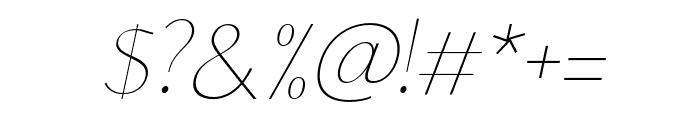RiseofBeauty-HairlineItalic Font OTHER CHARS
