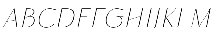 RiseofBeauty-ThinItalic Font LOWERCASE