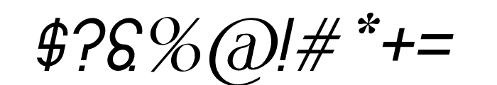 Riseup Italic Font OTHER CHARS