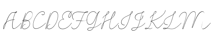 RishellaMonoline Font UPPERCASE