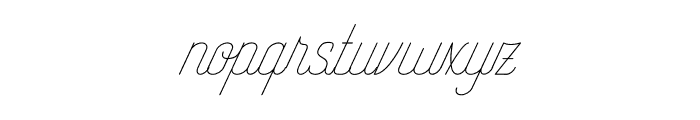 RisingStar-Light Font LOWERCASE