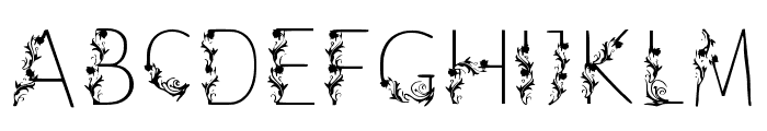 Ristea_flower Regular Font UPPERCASE