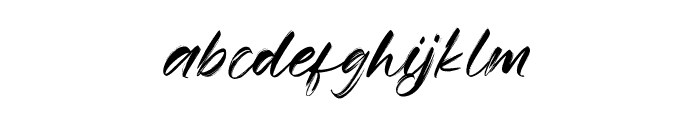 RisthiyaBrush Font LOWERCASE