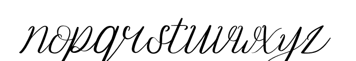 Rittani Italic Font LOWERCASE