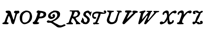 River Liffey Bold Italic Font UPPERCASE