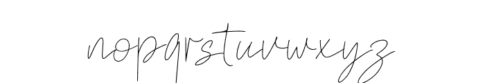 Riverna Side Script Font LOWERCASE