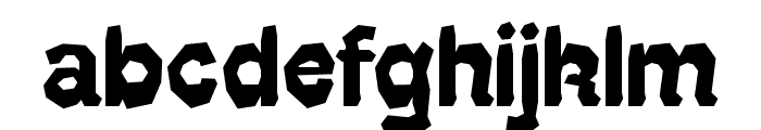 Rivetted Regular Font LOWERCASE