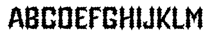 Road Ghost Font LOWERCASE