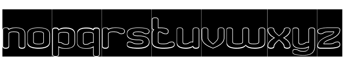 Road Runner-Hollow-Inverse Font LOWERCASE