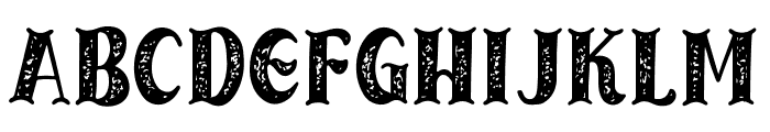 Roadford Rought Font LOWERCASE