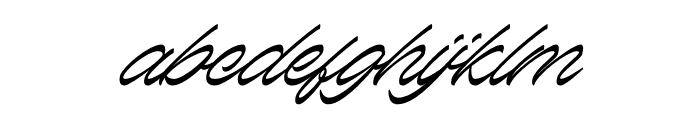 Roadly Hezarttest Italic Font LOWERCASE