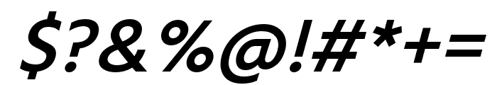 Roan-MediumItalic Font OTHER CHARS