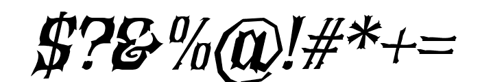 Roar Of Chaos Italic Font OTHER CHARS