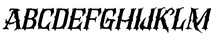 RoarOfChaos-Italic Font UPPERCASE