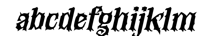 RoarOfChaos-Italic Font LOWERCASE