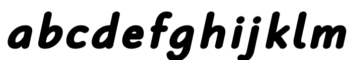 Robaga Rounded Black Italic Font LOWERCASE