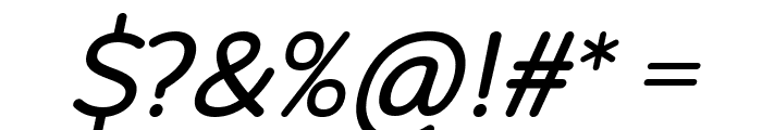 Robaga Rounded Italic Font OTHER CHARS