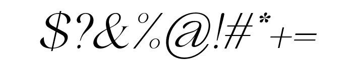 Robecha Daniera-Italic Font OTHER CHARS