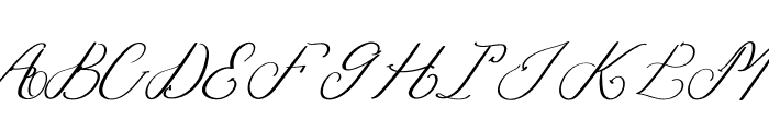 Robery Italic Font UPPERCASE