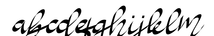 Robins Aisha Italic Font LOWERCASE