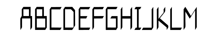 Robo Digital Font UPPERCASE