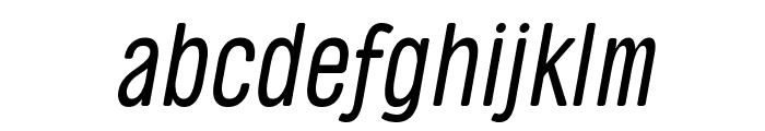 Roboga Thin Italic Font LOWERCASE