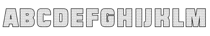 Robold Striped Font LOWERCASE