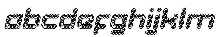 Robot Pattern Italic Font LOWERCASE